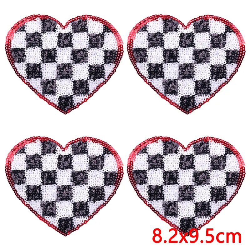 Parche bordado termoadhesivo rosa corazón de dibujos animados - imagen 4