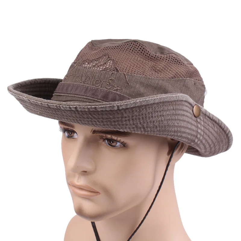 Sombrero boonie transpirable de malla, ala ancha para senderismo - imagen 2