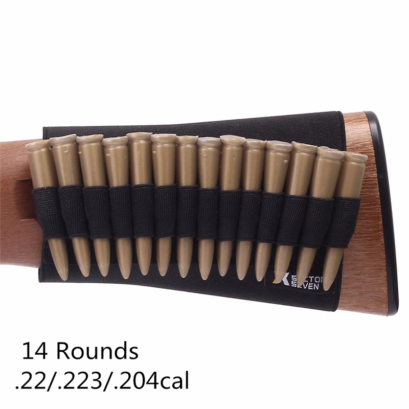 Bandolera táctica portacartuchos con soporte culata para caza - imagen 5