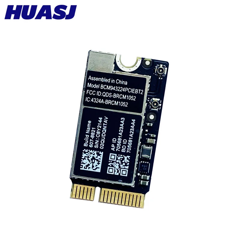 Detalle de la mini tarjeta PCIe WiFi y Bluetooth