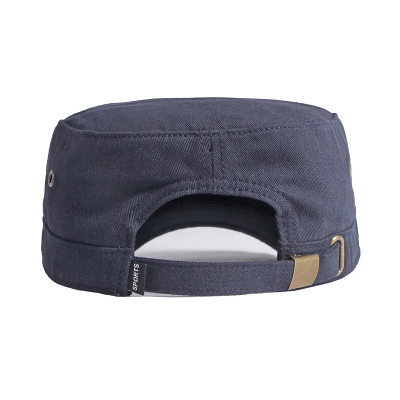 Gorra táctica de algodón negra visera plana con estrella cinco puntas - imagen 5