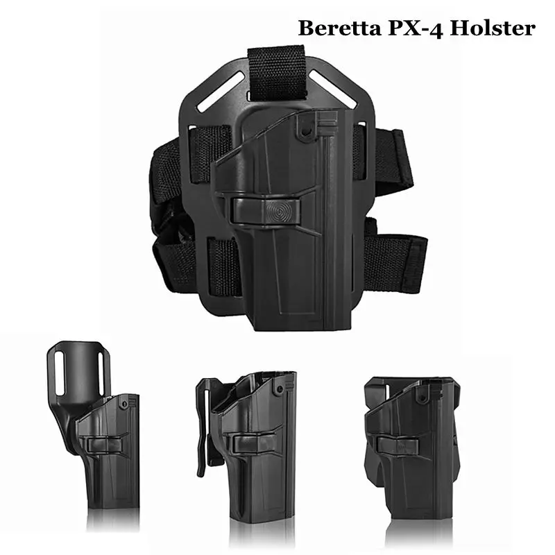 Funda Beretta PX-4 Airsoft con clip cinturón y soporte muslo - imagen 4