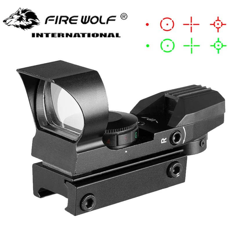 Mira holográfica táctica para rifle con retícula y punto rojo/verde - imagen 2