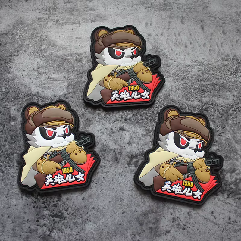 Sons & Hughters Parche táctico Panda 3D PVC para chaleco y bolsa MOLLE - imagen 5