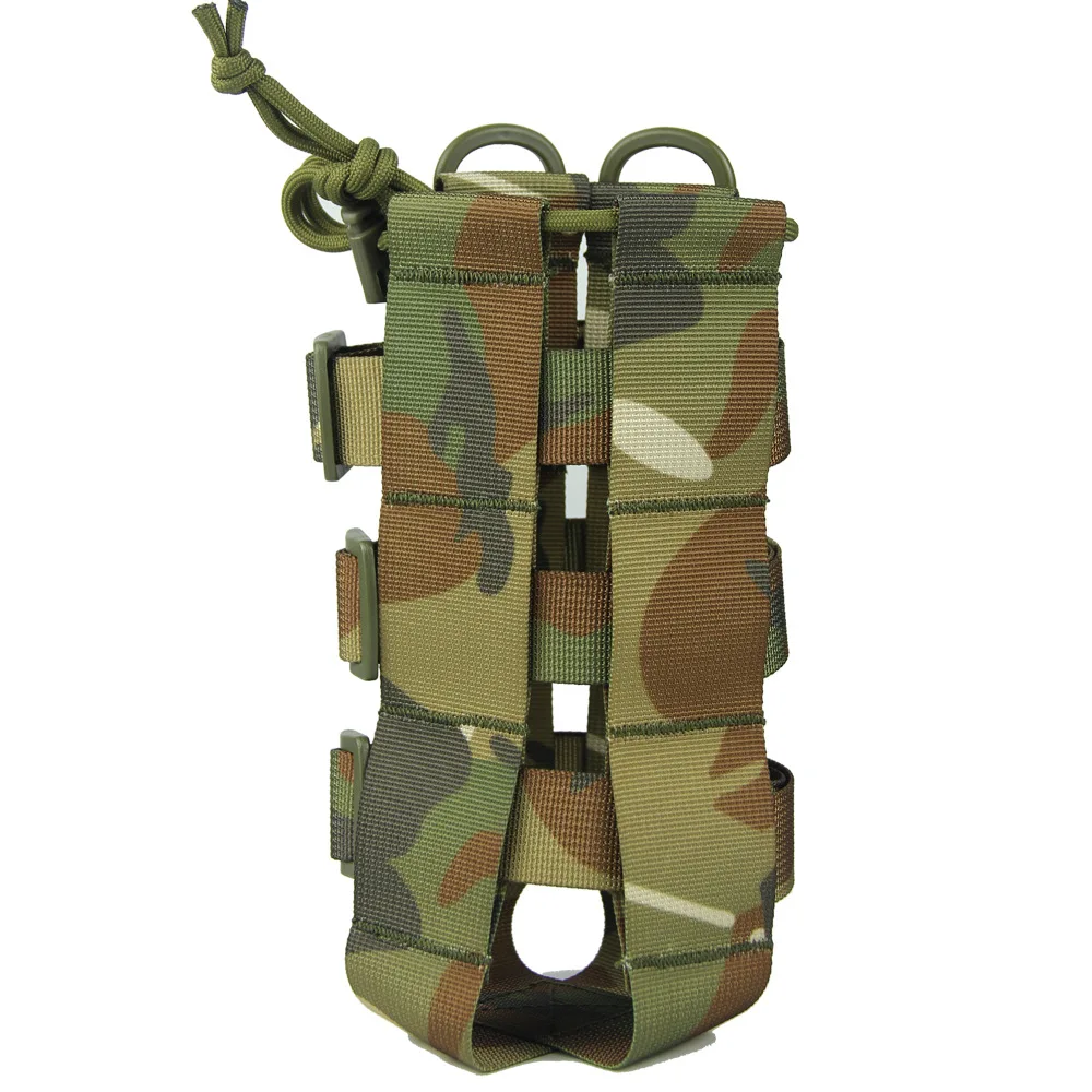 Funda portabotellas y hervidor ajustable para camping