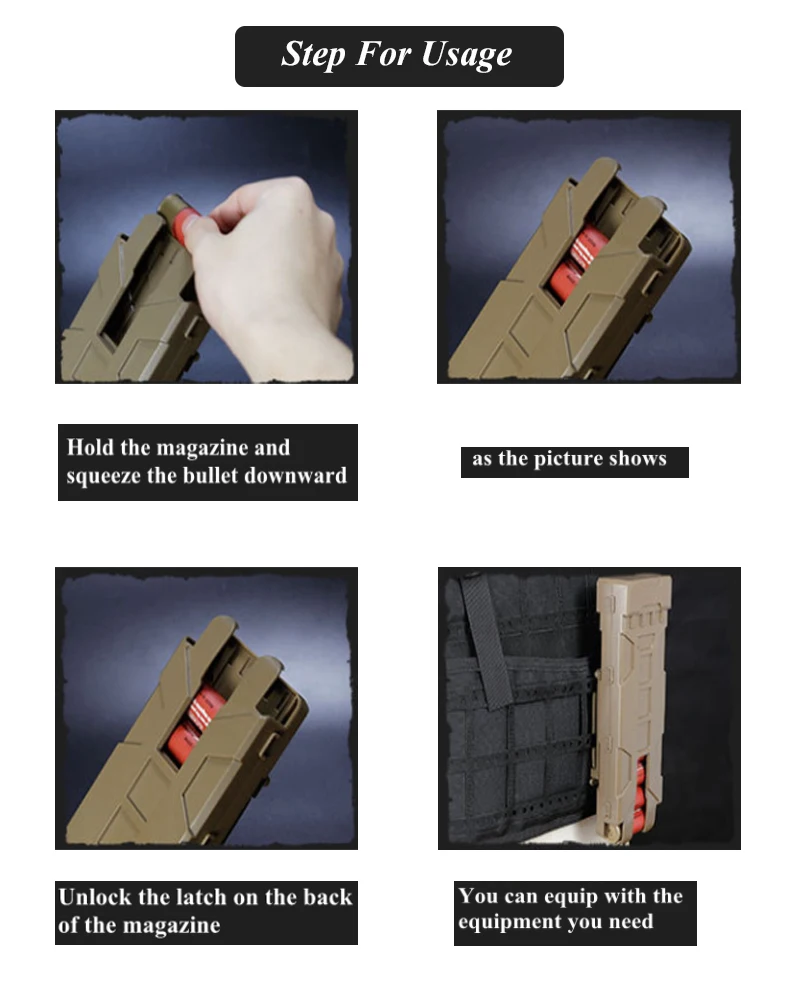 Bolsa Molle táctica RUIN HAWK para cargadores de Calibre 12
