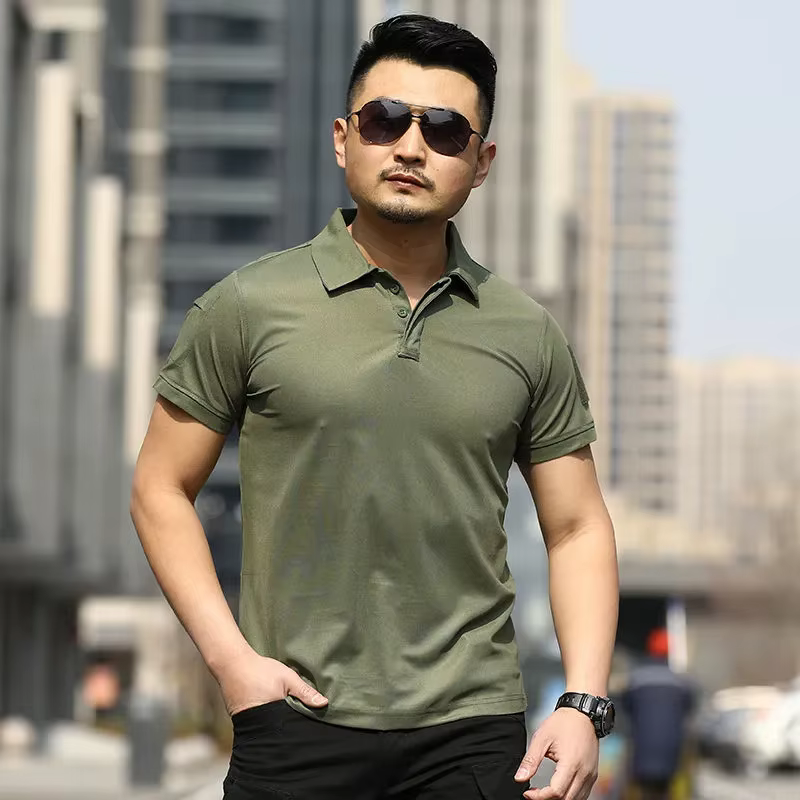 Camiseta táctica transpirable de secado rápido para hombre - imagen 2