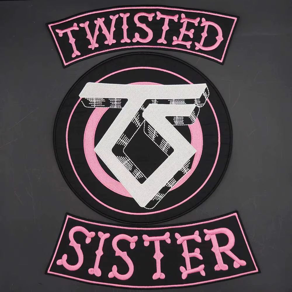 Twisted Sister Parche bordado motorista para chaqueta – planchado fácil - imagen 2