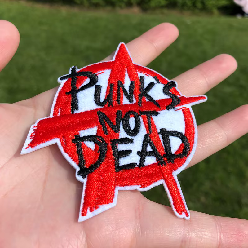 Prajna parche bordado táctico a rayas para ropa Punk - imagen 4