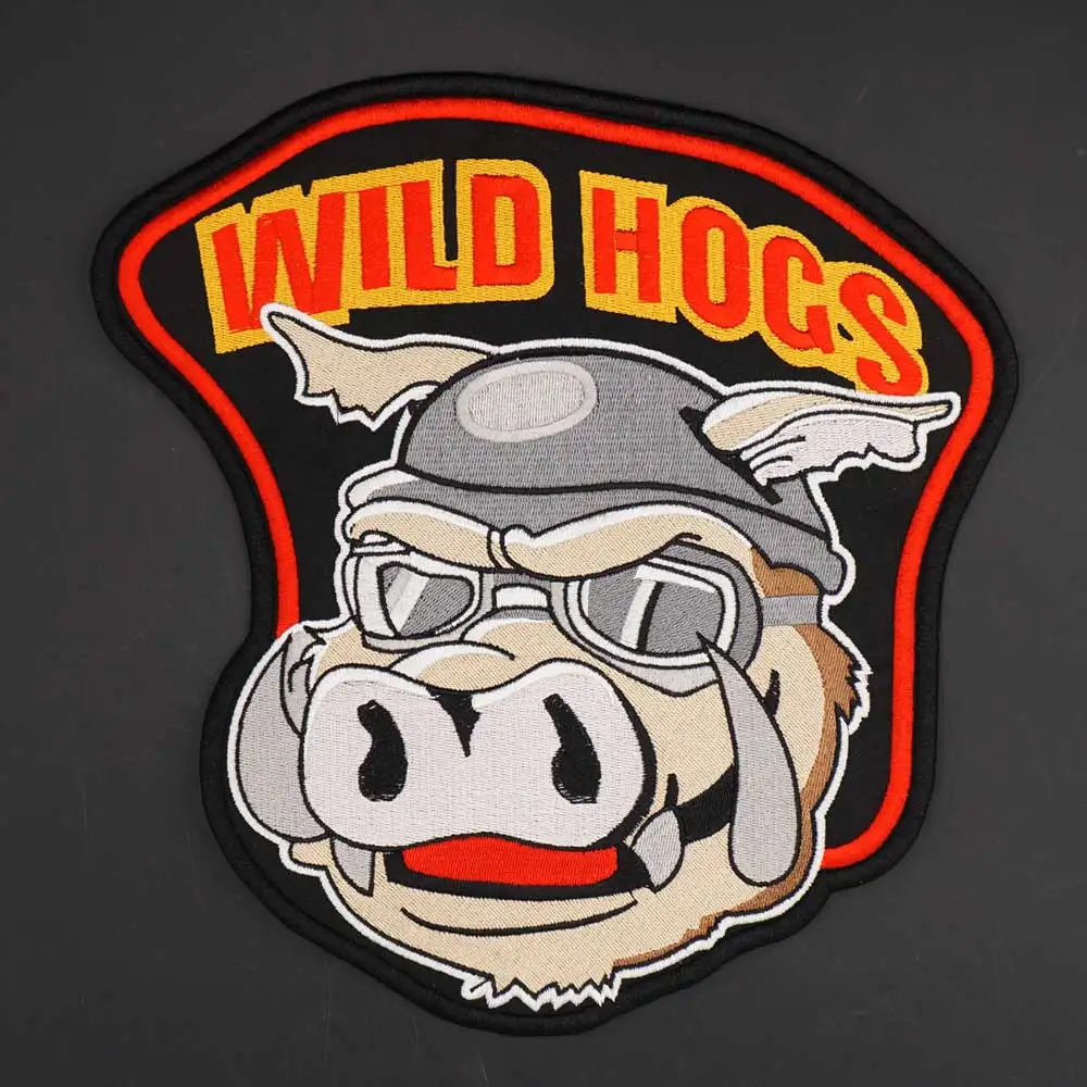 Parche bordado MC WILD HOGS motociclista para ropa - imagen 3