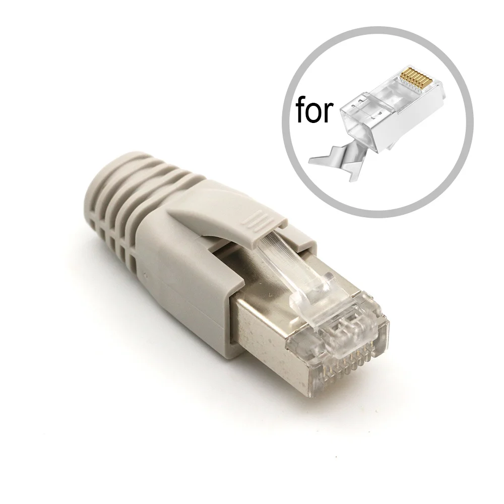 Compatibilidad con conectores RJ45 con clip de cola