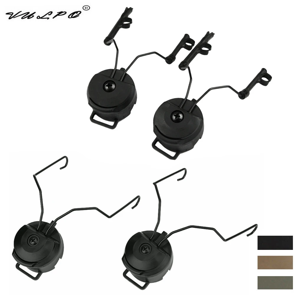 VULPO Adaptador de riel para casco Comtac I/II - soporte auriculares - imagen 3