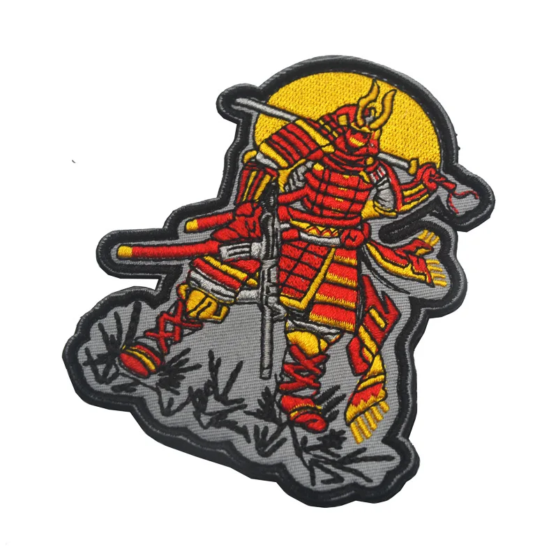 Parche táctico militar de sujeción insignia y armadura samurái vikingo - imagen 2