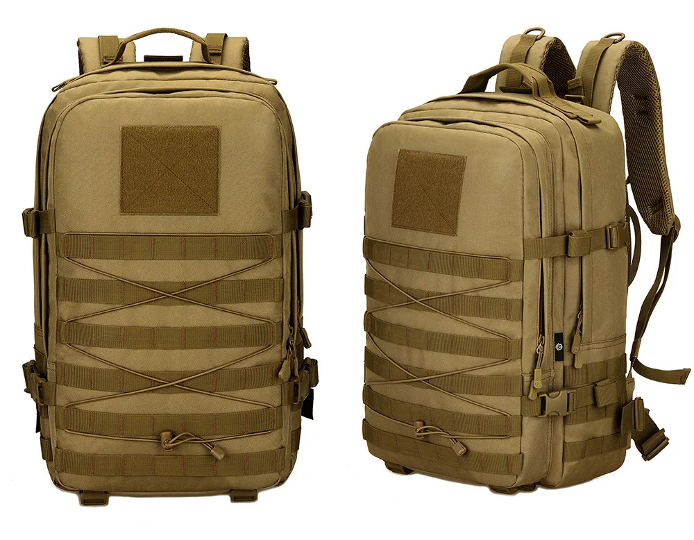 Vista de mochila impermeable para exterior