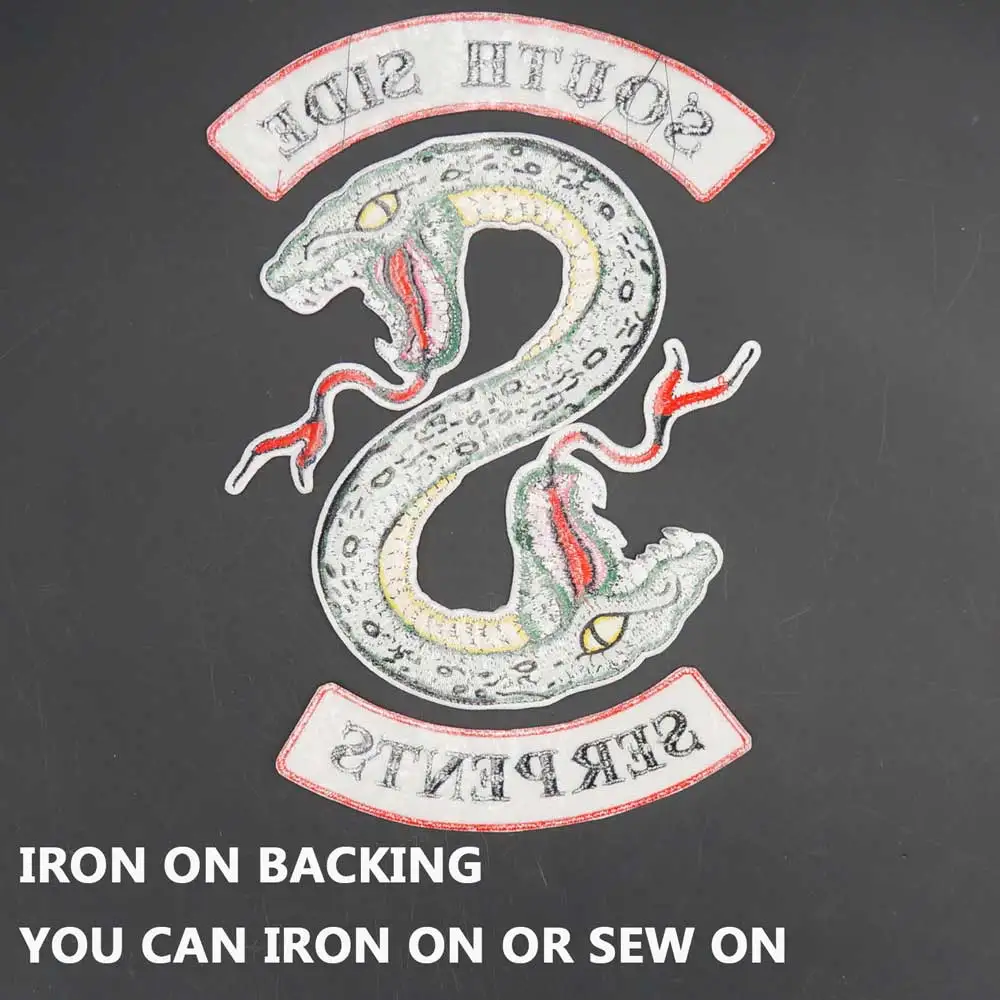 South Side Serpents Snake parche bordado biker para ropa - imagen 3