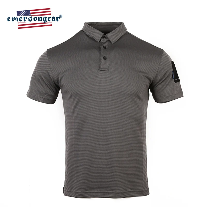 Emersongear Polo táctico secado rápido – Azul para senderismo y caza - imagen 5