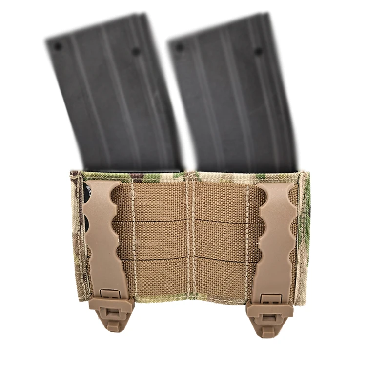 Sistema de fijación MOLLE y compartimentos para cargadores