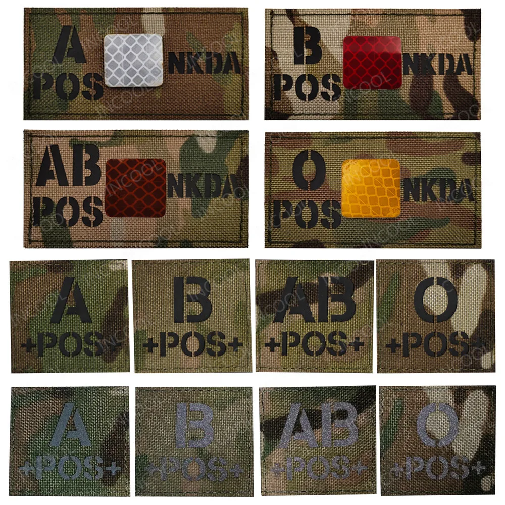 Conjunto de brazaletes con distintos tipos de sangre