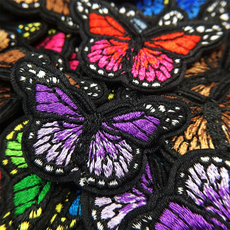 Parches bordados mariposa para ropa – Termoadhesivos para coser o planchar - imagen 3