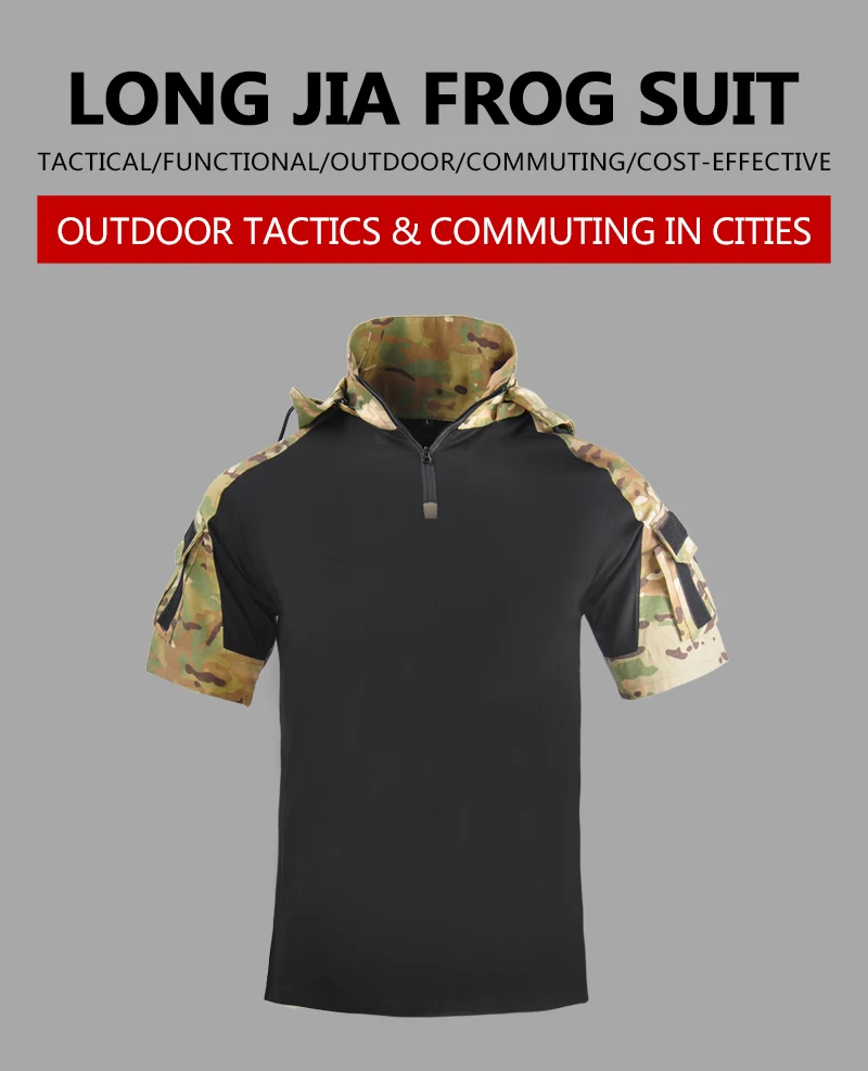 Camiseta táctica en uso