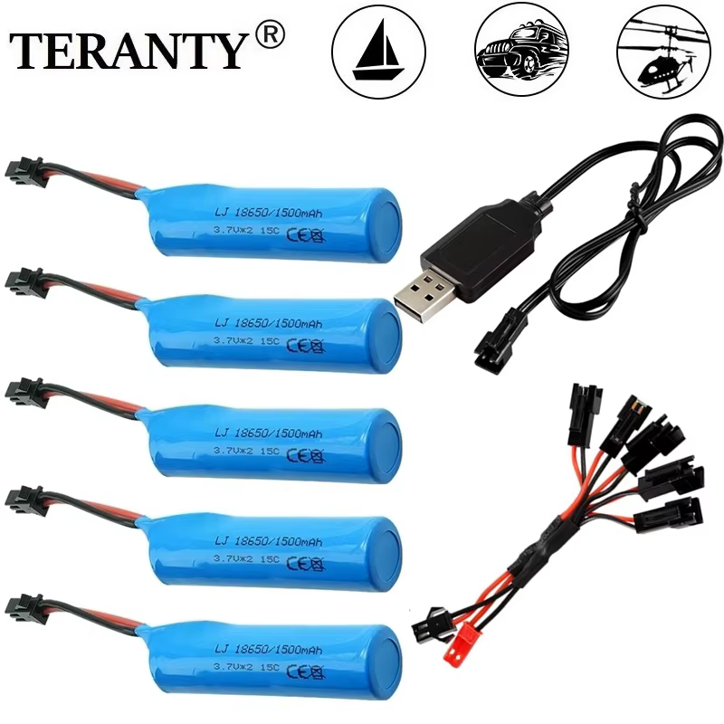 Batería litio 18650 recargable 1500mAh – Cargador equipamiento táctico - imagen 3