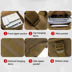 Mochila táctica camuflaje senderismo gran capacidad