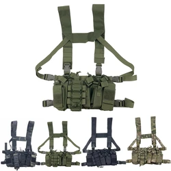 Bolsa pecho MOLLE para radio – Funda arnés frontal ajustable