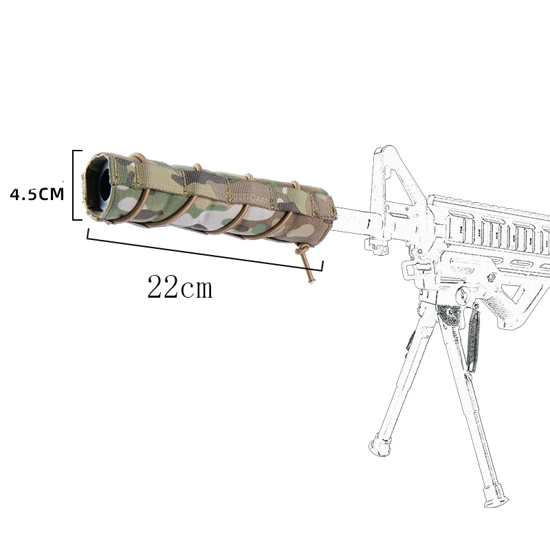 Funda de camuflaje para supresor táctico