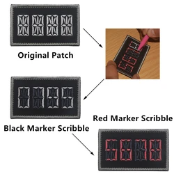 Parches MOLLE identificación: letras y números, Velcro táctico