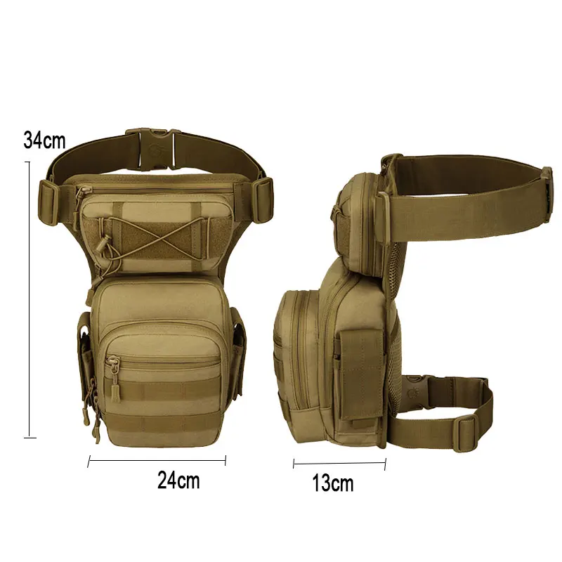 Bolsa de Pierna Táctica Ajustable MOLLE Outdoor - imagen 5