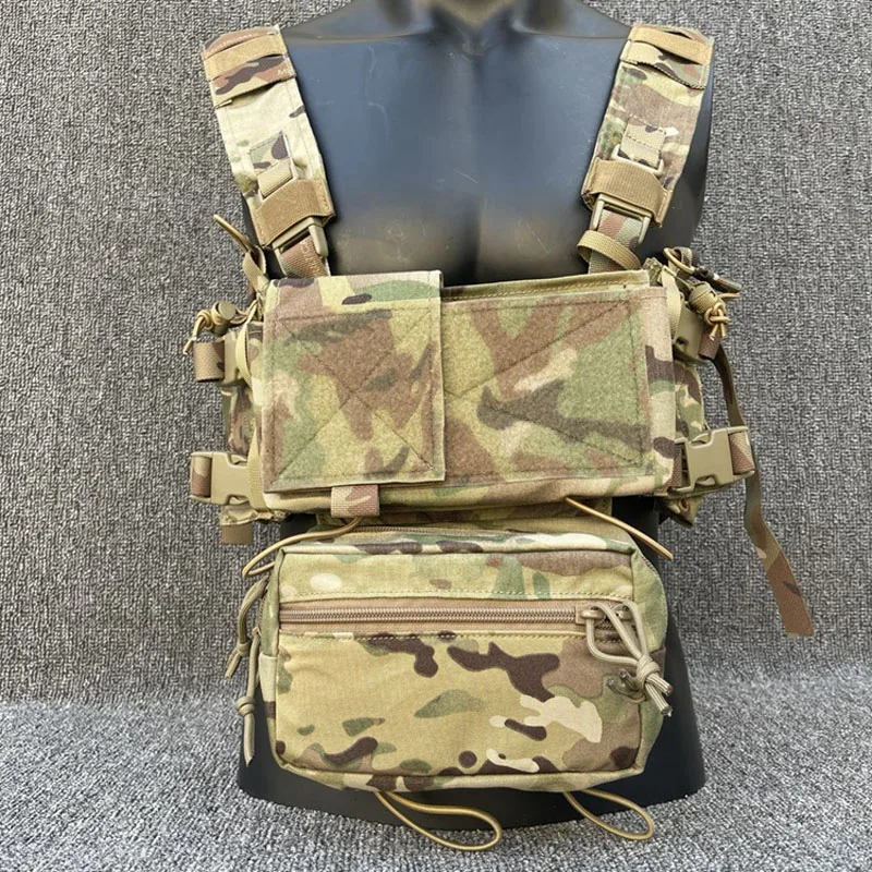 Chest Rig MK3/MK4 táctico modular con bolsa frontal - imagen 4