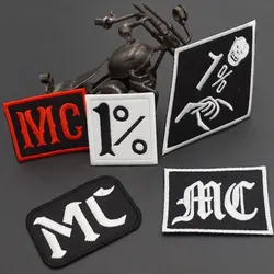 MC parches bordados termoadhesivos para planchar chaleco motero