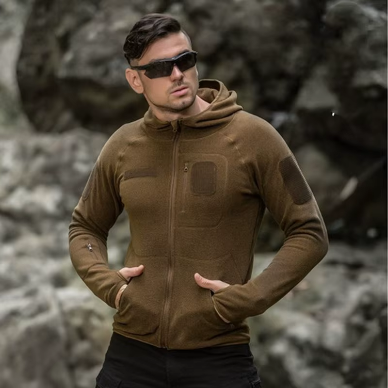 Forro polar táctico con capucha – Caza y senderismo - imagen 4