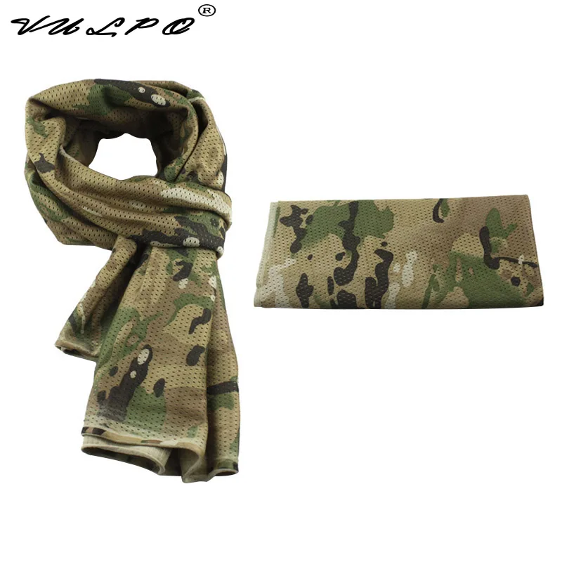 VULPO Shemagh táctico camuflaje para airsoft caza senderismo - imagen 3