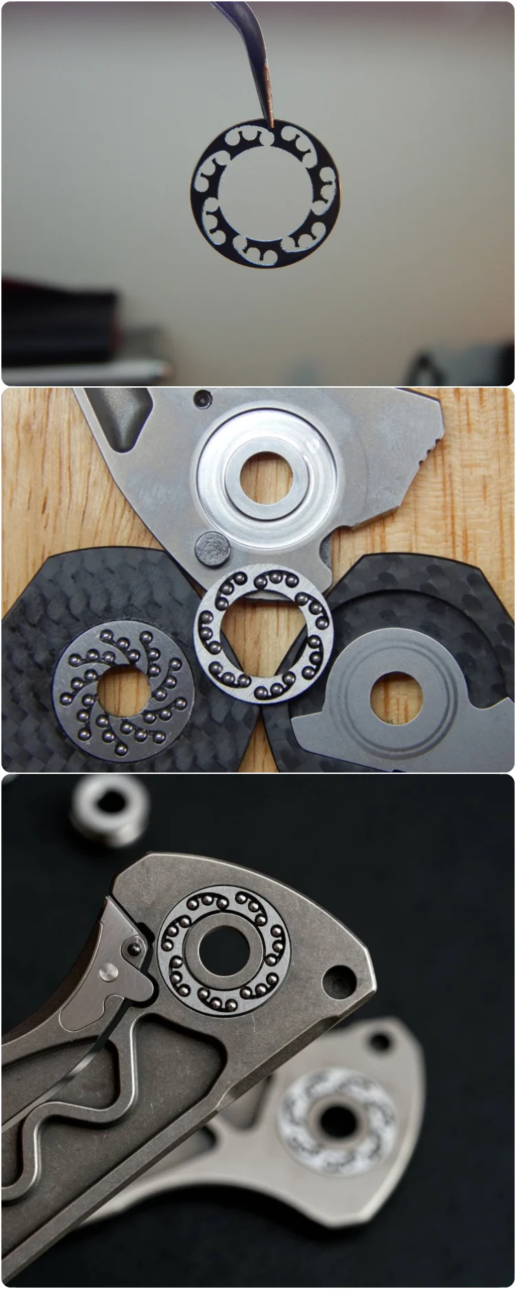 Ejemplo de instalación en cuchillo plegable