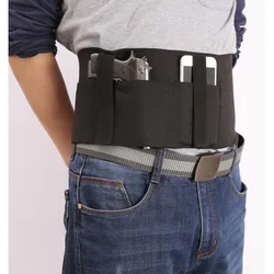 Funda táctica vientre oculto elástica multibolsillo para caza outdoor