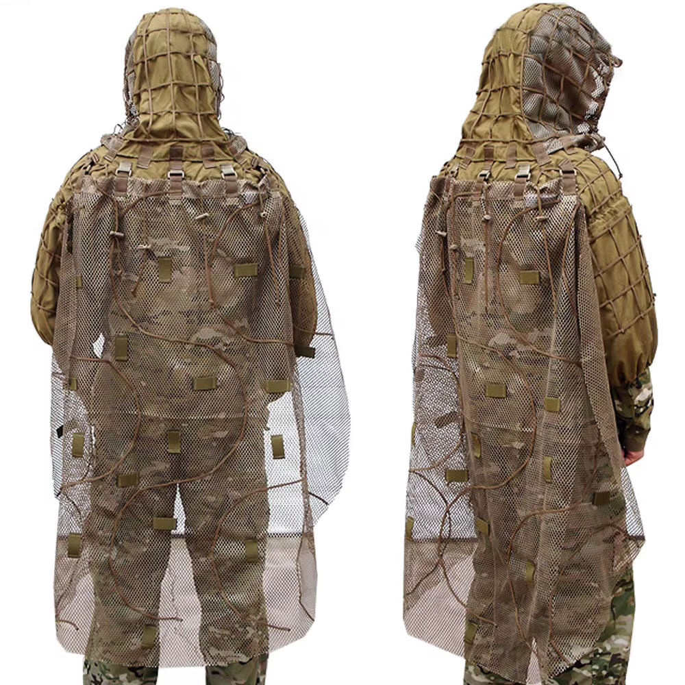 Traje Ghillie woodland táctico – Camuflaje de ocultación para tiro