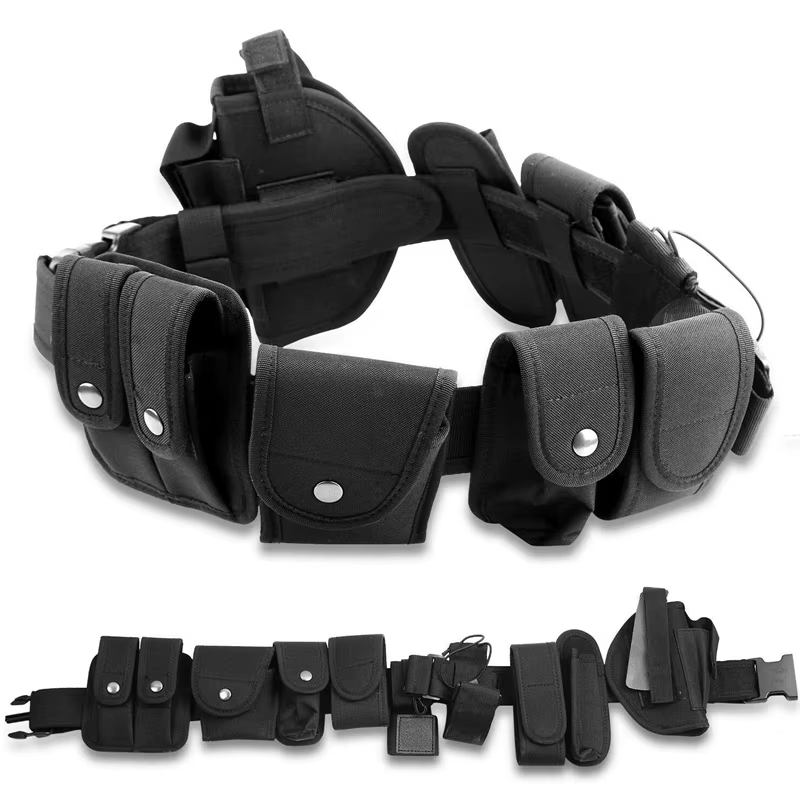 Cinturón táctico completo con todos los accesorios