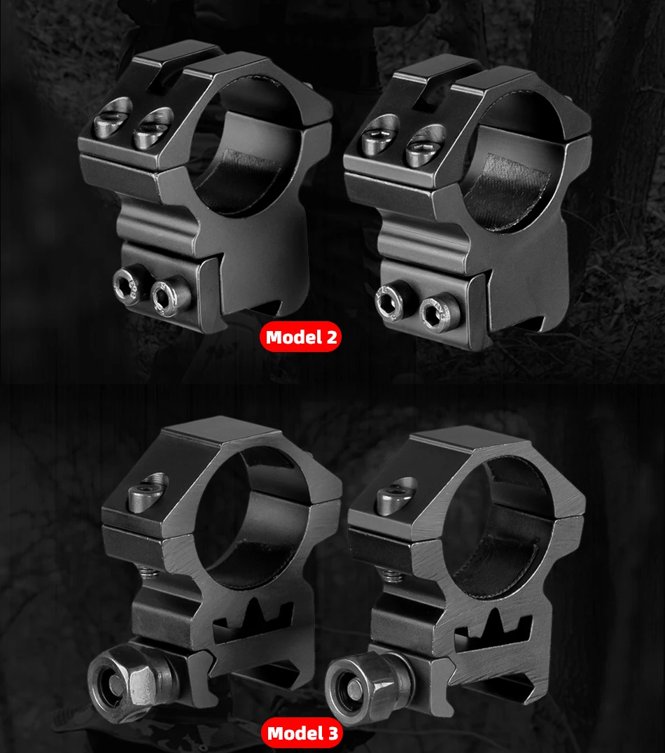 Detalle del sistema de anillos duales y tornillería