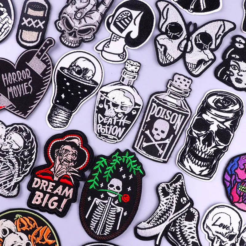 Parche táctico bordado calavera skull – Para ropa y mochilas