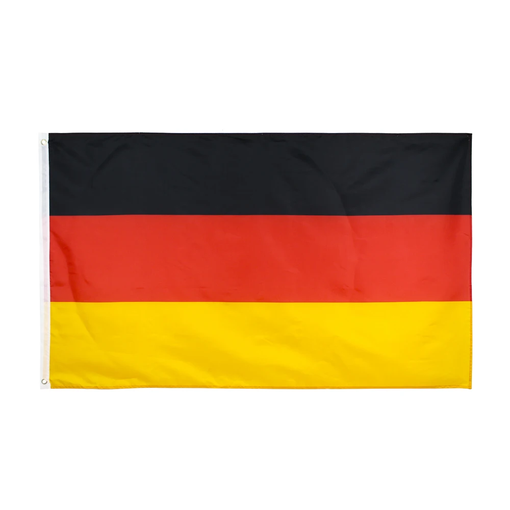 Bandera de Alemania tricolor en poliéster resistente para exterior - imagen 3