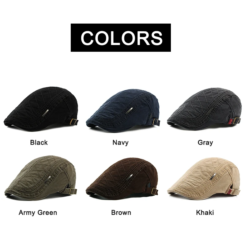 Boina táctica de algodón con visera plana unisex - imagen 5