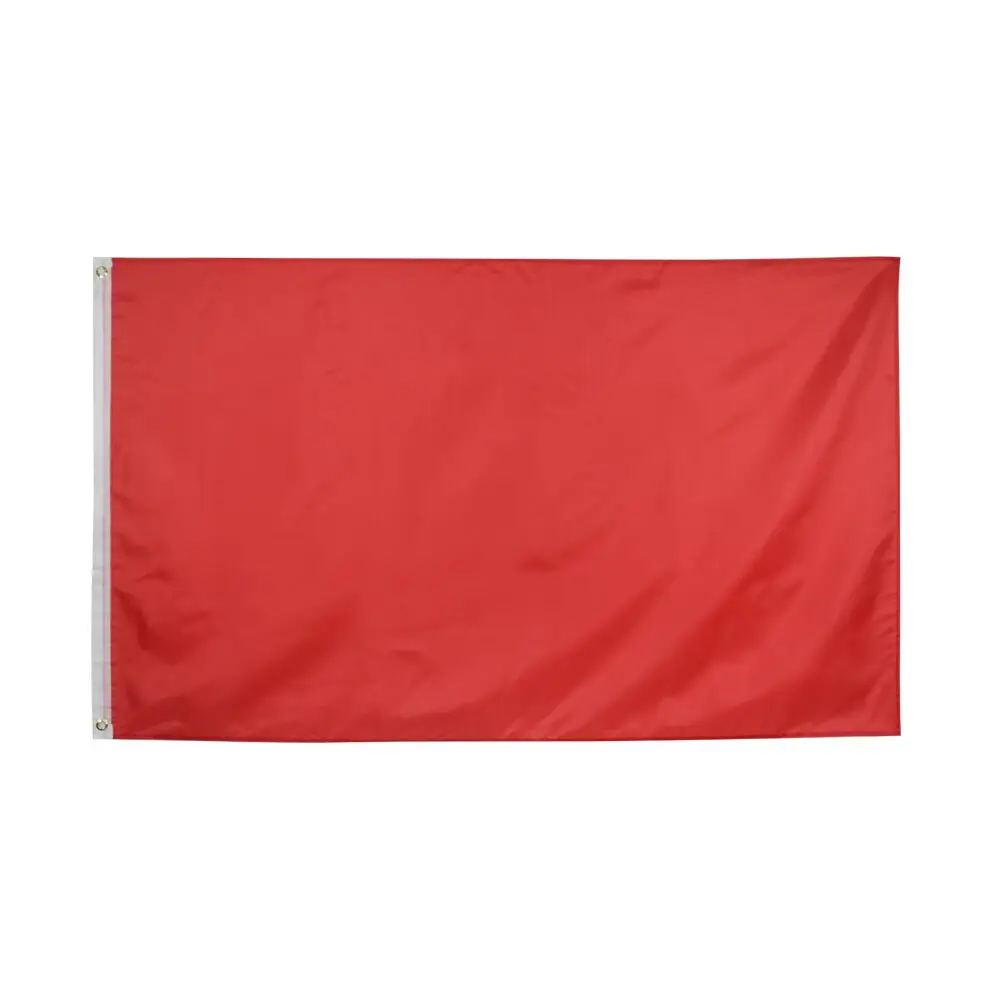 Bandera de color naranja en tejido polyester resistente