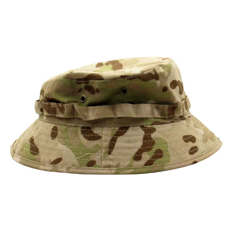 Vista lateral del sombrero en tono MCAD