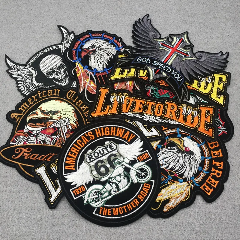 Parche bordado águila para chaqueta – Aplicable termoadhesivo - imagen 2