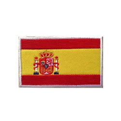 Bandera táctica de país con cierre velcro