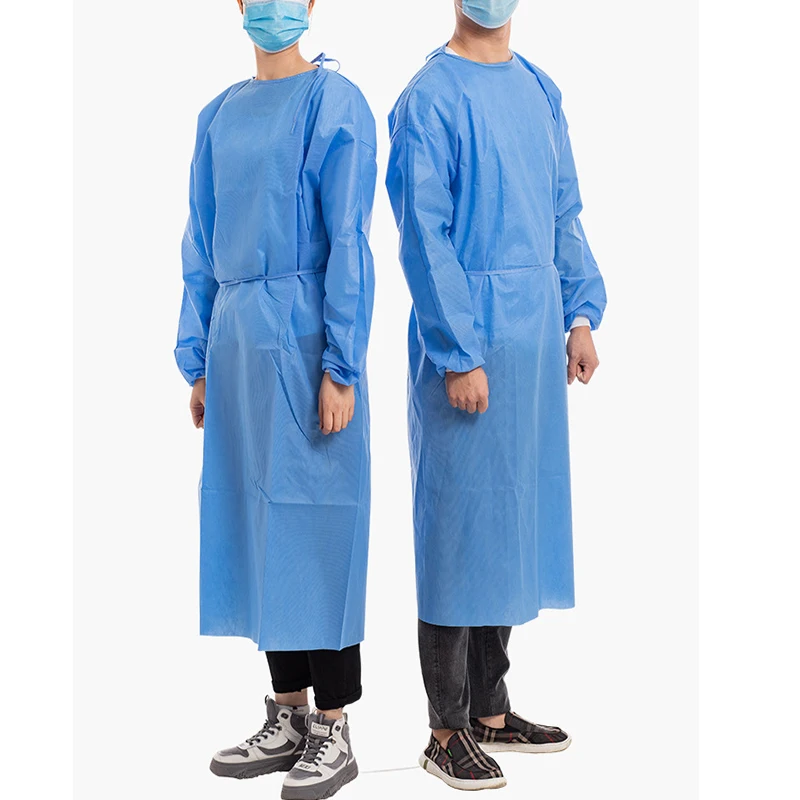 Bata dental desechable transpirable antimanchas y protección al agua