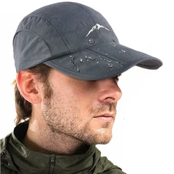Gorra de secado rápido aire libre impermeable transpirable plegable