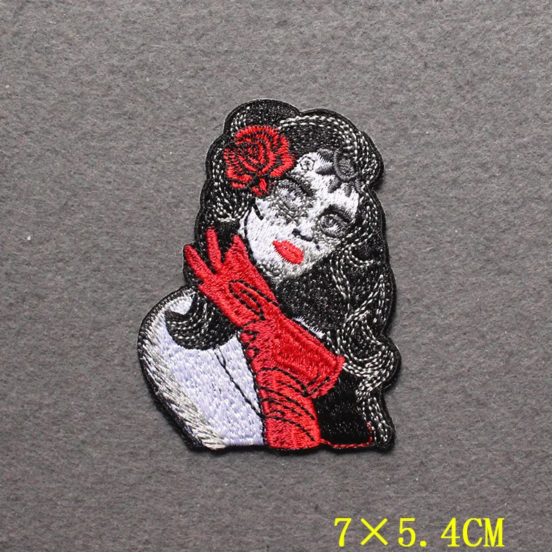 La Parca Parche Táctico Bordado Calavera Gótico para ropa - imagen 5