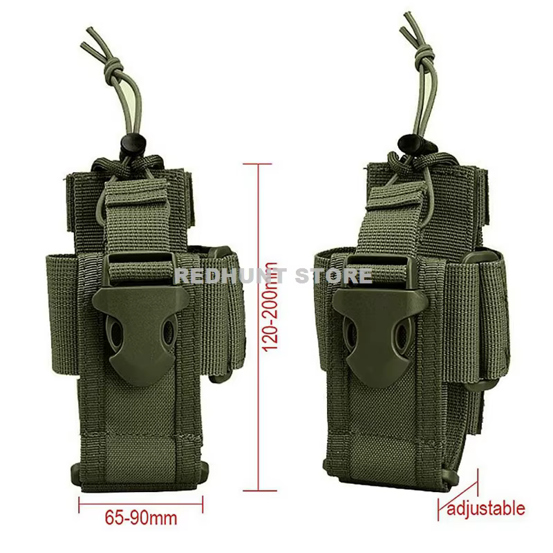 Funda táctica MOLLE para walkie-talkie, bolsa de radio ajustable - imagen 4